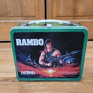 Rambo 1985 Metal Lunch Box by Thermos Vintage 🎬